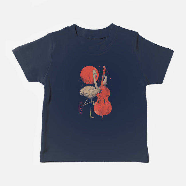 Flamingo Song-Baby-Basic-Tee-eduely