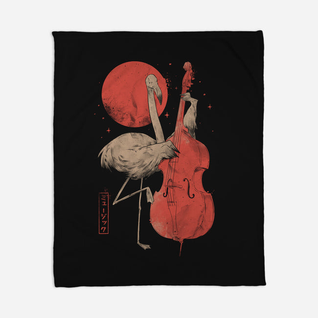 Flamingo Song-None-Fleece-Blanket-eduely