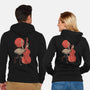 Flamingo Song-Unisex-Zip-Up-Sweatshirt-eduely