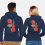 Flamingo Song-Unisex-Zip-Up-Sweatshirt-eduely