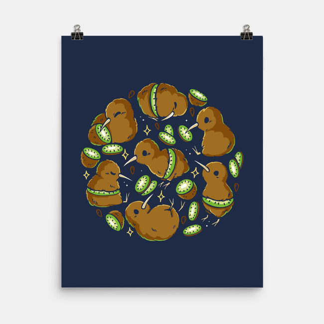 Kiwi Birds-None-Matte-Poster-Vallina84