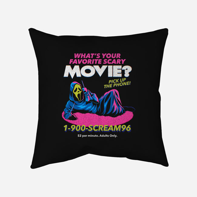 Scream96-None-Removable Cover w Insert-Throw Pillow-Jorgetiradoart