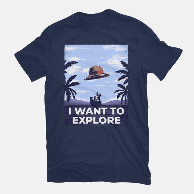 I Want To Explore-Mens-Basic-Tee-alfbocreative
