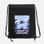 I Want To Explore-None-Drawstring-Bag-alfbocreative