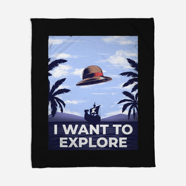 I Want To Explore-None-Fleece-Blanket-alfbocreative