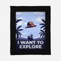 I Want To Explore-None-Fleece-Blanket-alfbocreative