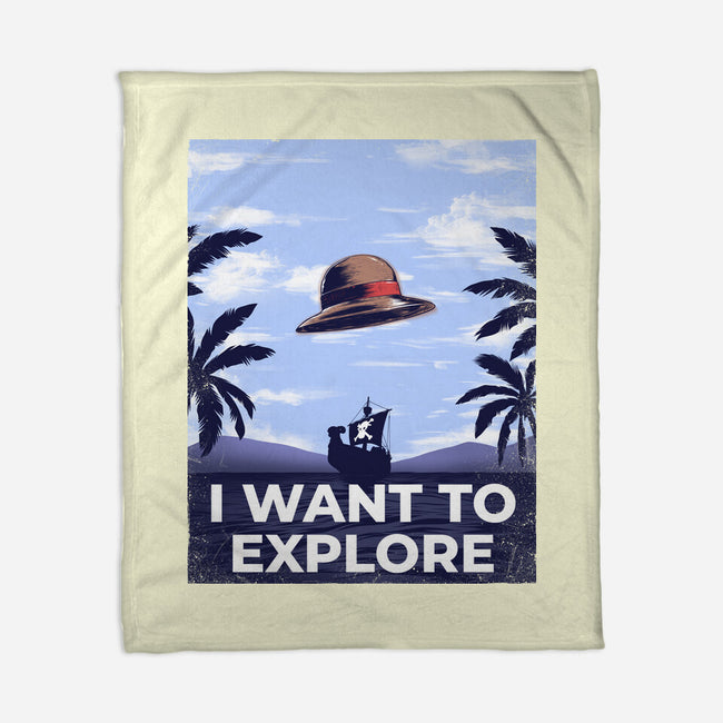 I Want To Explore-None-Fleece-Blanket-alfbocreative