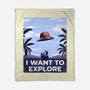 I Want To Explore-None-Fleece-Blanket-alfbocreative