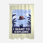 I Want To Explore-None-Polyester-Shower Curtain-alfbocreative