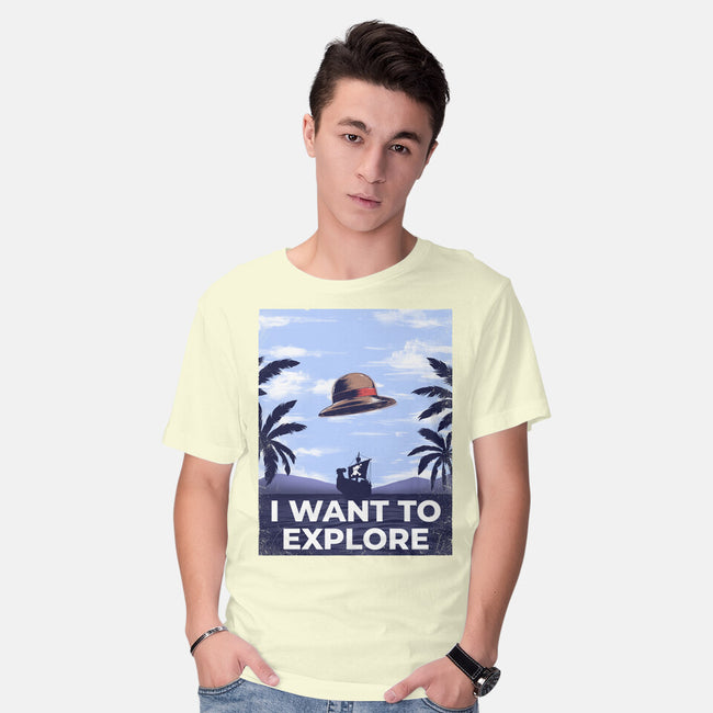 I Want To Explore-Mens-Basic-Tee-alfbocreative
