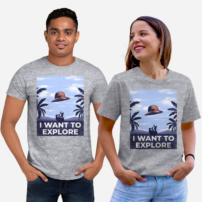 I Want To Explore-Unisex-Basic-Tee-alfbocreative