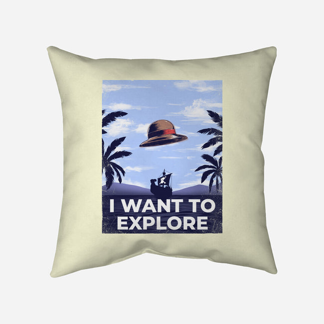 I Want To Explore-None-Removable Cover w Insert-Throw Pillow-alfbocreative