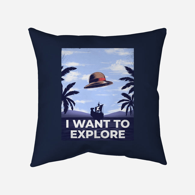 I Want To Explore-None-Removable Cover w Insert-Throw Pillow-alfbocreative