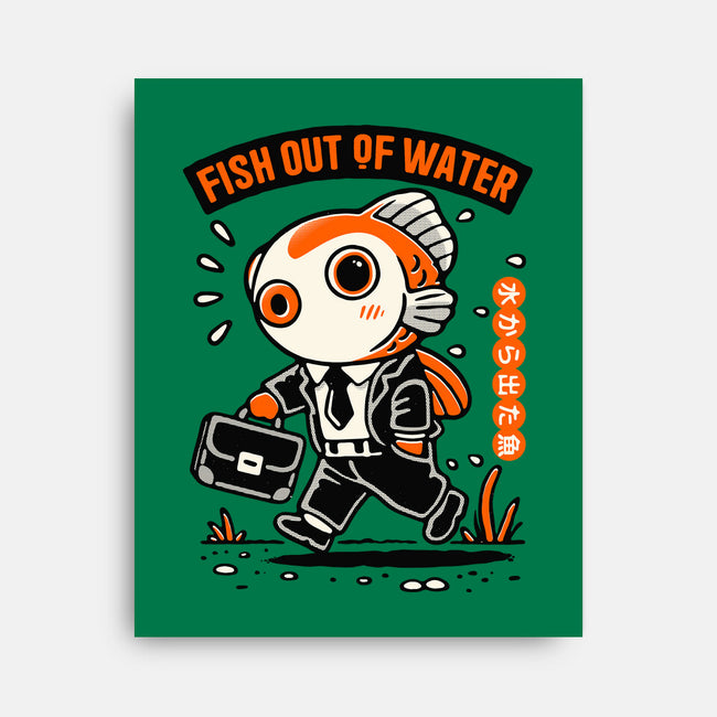 Fish Out Of Water-None-Stretched-Canvas-Popnotic