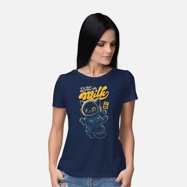 I'm Just Here For The Milk-Womens-Basic-Tee-Popnotic