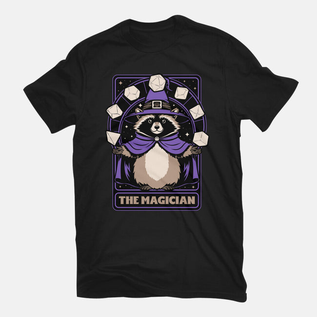 Raccoon RPG Wizard-Mens-Basic-Tee-Studio Mootant