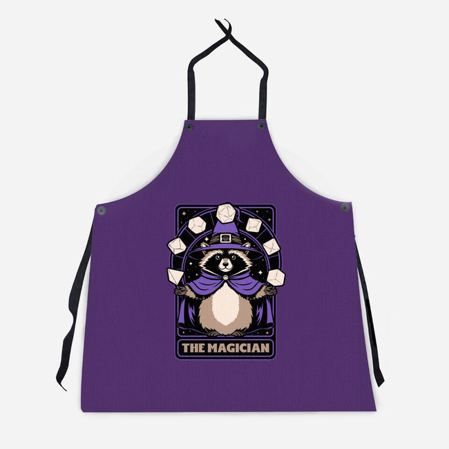 Raccoon RPG Wizard-Unisex-Kitchen-Apron-Studio Mootant