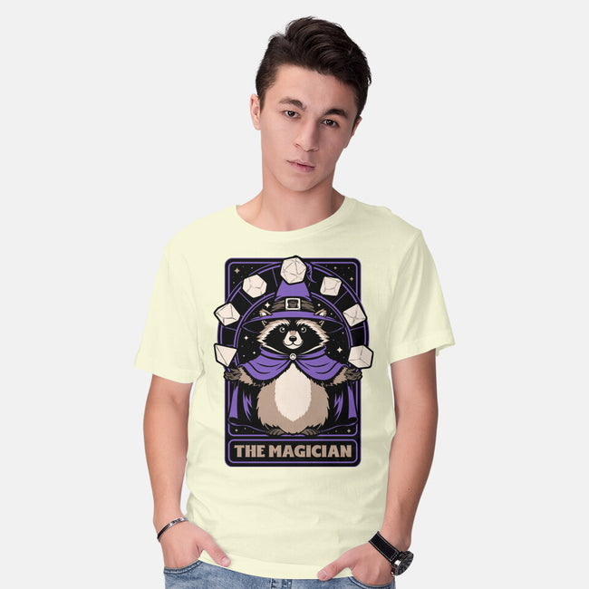 Raccoon RPG Wizard-Mens-Basic-Tee-Studio Mootant