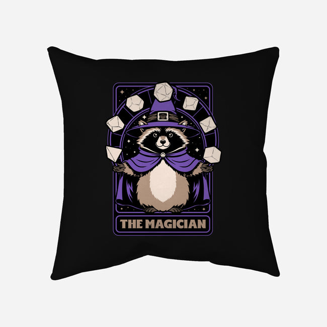 Raccoon RPG Wizard-None-Removable Cover w Insert-Throw Pillow-Studio Mootant