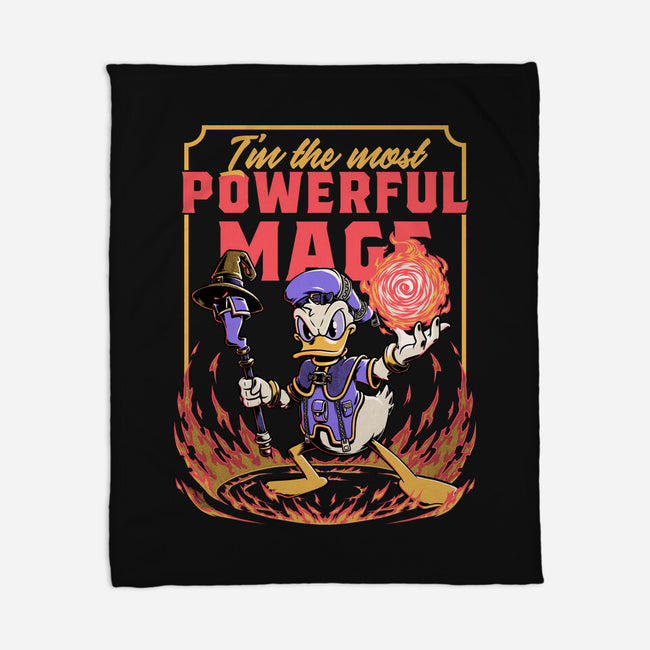Powerful Duck Mage-None-Fleece-Blanket-Studio Mootant