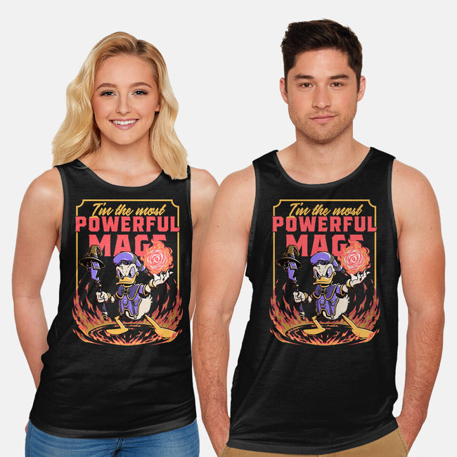 Powerful Duck Mage-Unisex-Basic-Tank-Studio Mootant