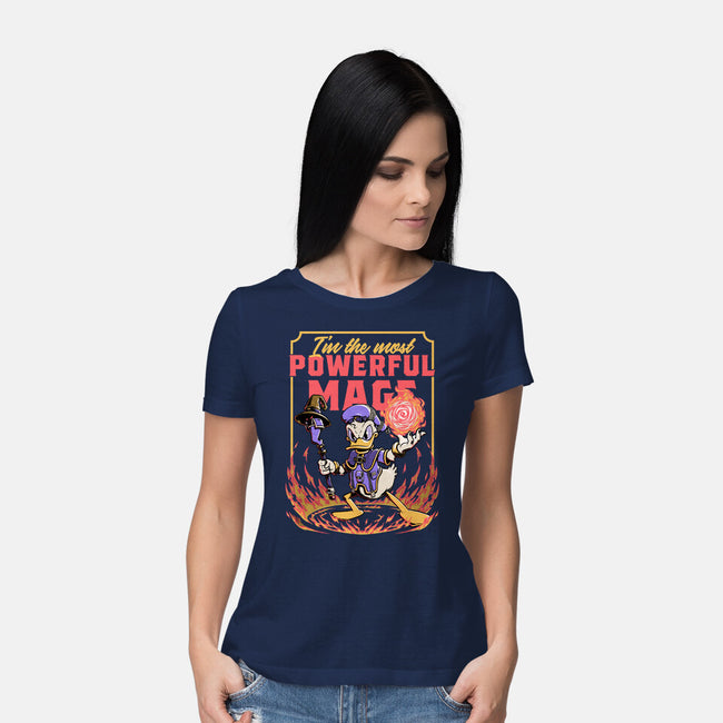 Powerful Duck Mage-Womens-Basic-Tee-Studio Mootant