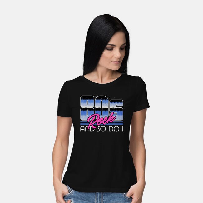 80s Rock-Womens-Basic-Tee-Studio Mootant