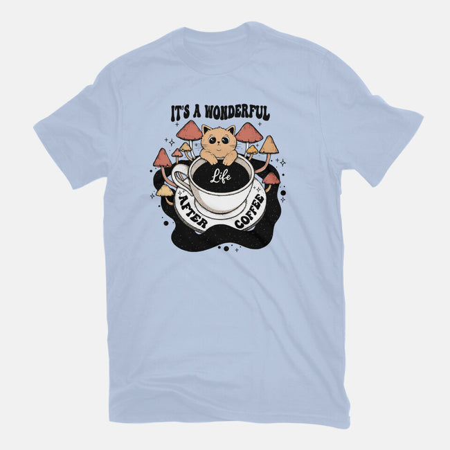 It's A Wonderful Life After Coffee-Mens-Basic-Tee-Trendlory