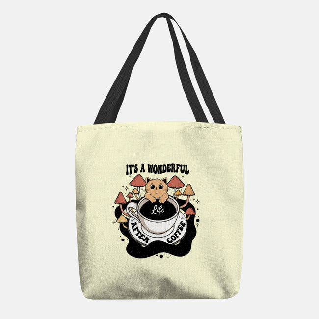 It's A Wonderful Life After Coffee-None-Basic Tote-Bag-Trendlory