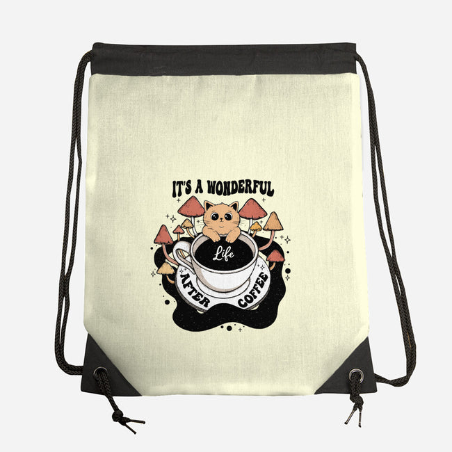 It's A Wonderful Life After Coffee-None-Drawstring-Bag-Trendlory