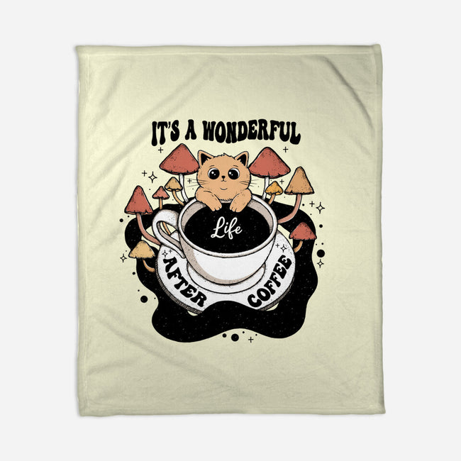 It's A Wonderful Life After Coffee-None-Fleece-Blanket-Trendlory