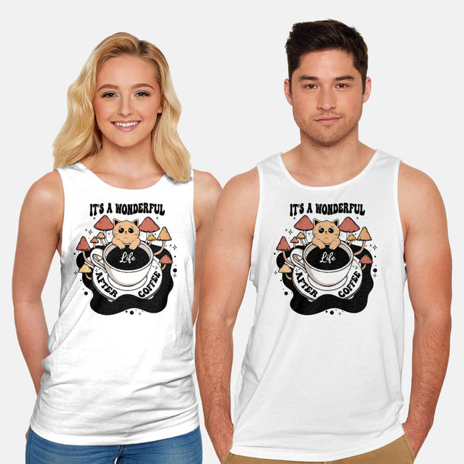 It's A Wonderful Life After Coffee-Unisex-Basic-Tank-Trendlory