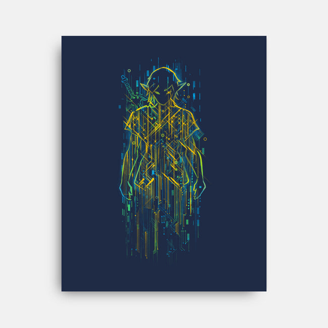Link Circuitry-None-Stretched-Canvas-kharmazero