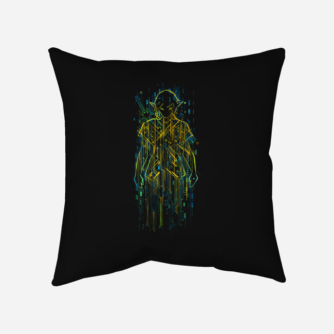 Link Circuitry-None-Removable Cover w Insert-Throw Pillow-kharmazero
