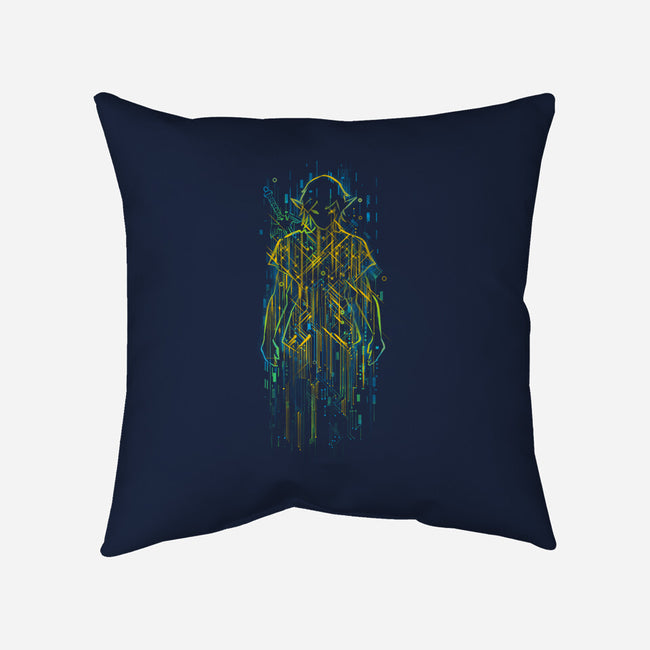 Link Circuitry-None-Removable Cover w Insert-Throw Pillow-kharmazero