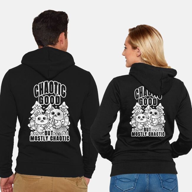 Chaotic Good-Unisex-Zip-Up-Sweatshirt-FunkVampire