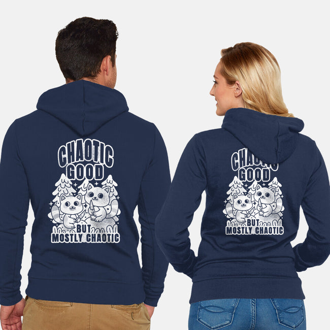 Chaotic Good-Unisex-Zip-Up-Sweatshirt-FunkVampire