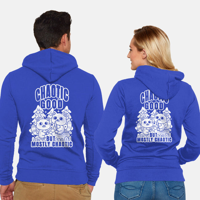 Chaotic Good-Unisex-Zip-Up-Sweatshirt-FunkVampire