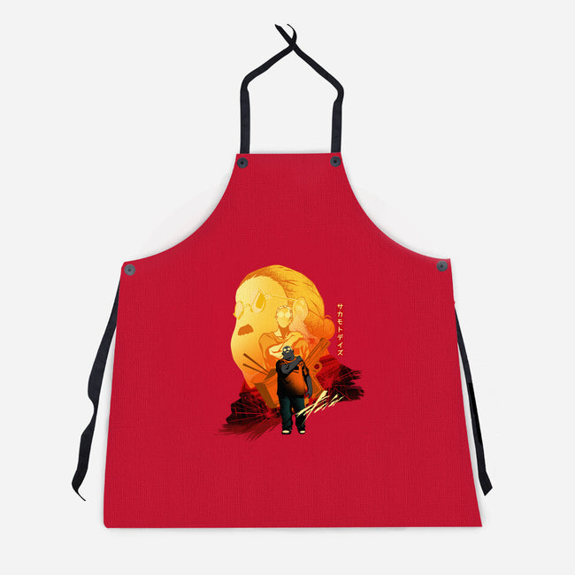 Days Of Sakamoto-Unisex-Kitchen-Apron-hypertwenty