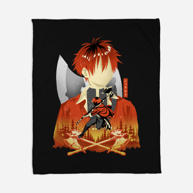 Stark The Warrior-None-Fleece-Blanket-hypertwenty
