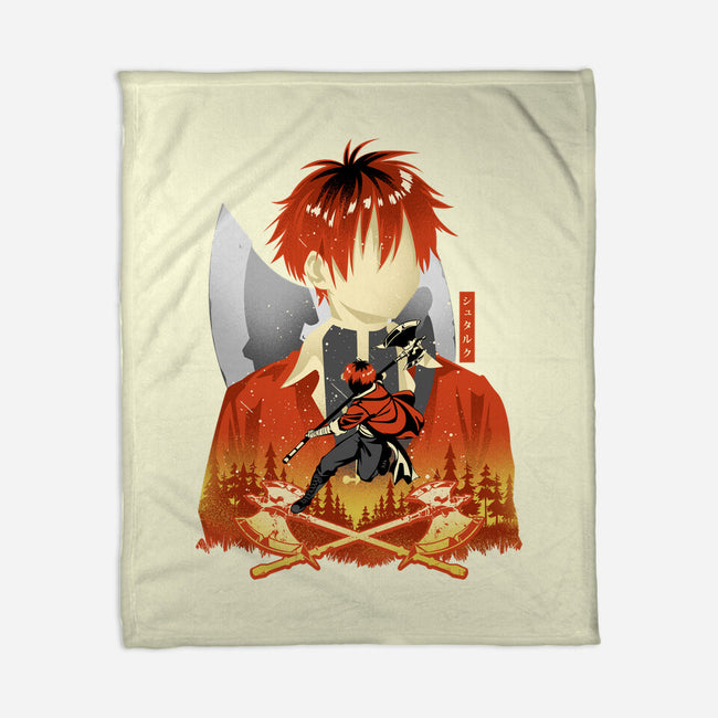Stark The Warrior-None-Fleece-Blanket-hypertwenty