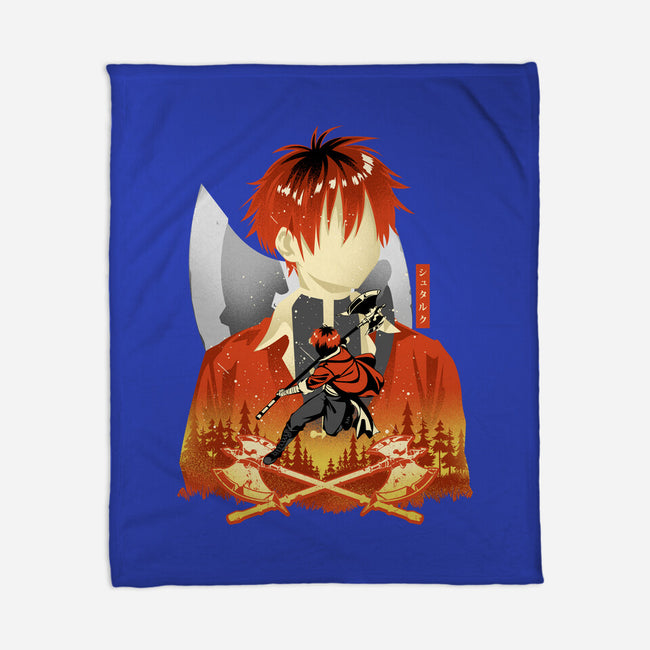 Stark The Warrior-None-Fleece-Blanket-hypertwenty
