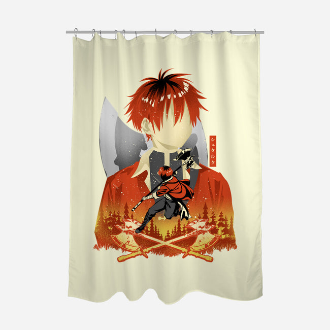 Stark The Warrior-None-Polyester-Shower Curtain-hypertwenty