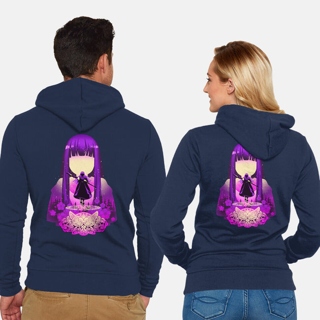 Fern Best Mage Apprentice-Unisex-Zip-Up-Sweatshirt-hypertwenty