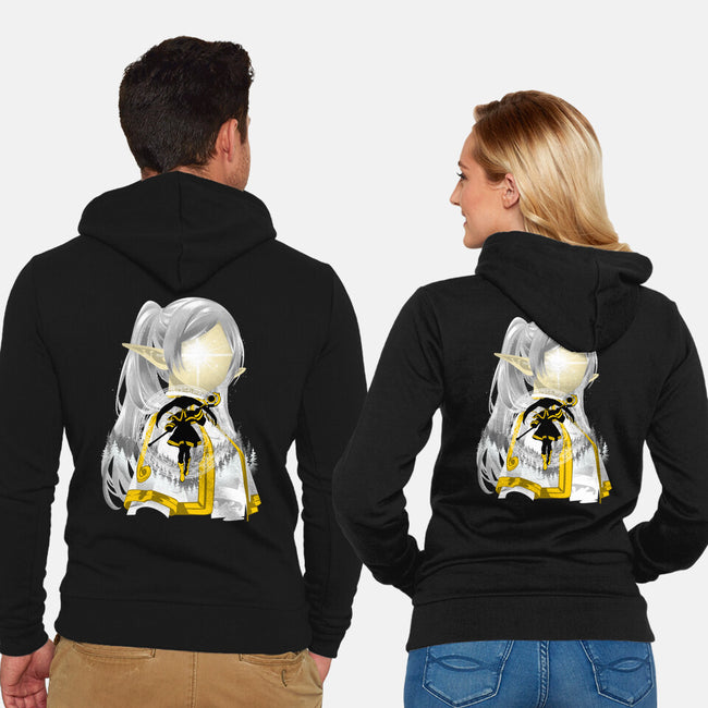 Best Mentor Mage Frieren-Unisex-Zip-Up-Sweatshirt-hypertwenty