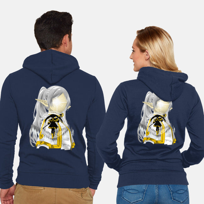 Best Mentor Mage Frieren-Unisex-Zip-Up-Sweatshirt-hypertwenty