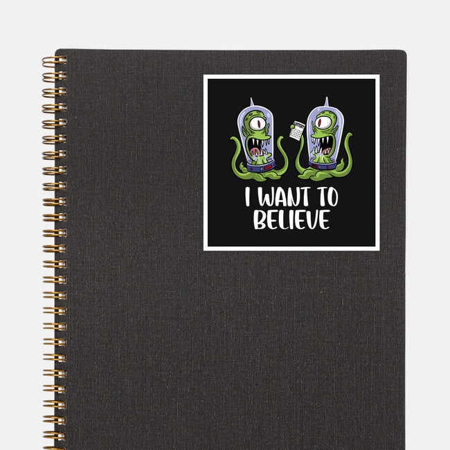 I Want To Believe In The Lottery-None-Glossy-Sticker-zascanauta