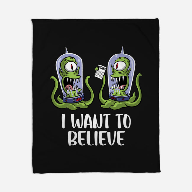I Want To Believe In The Lottery-None-Fleece-Blanket-zascanauta