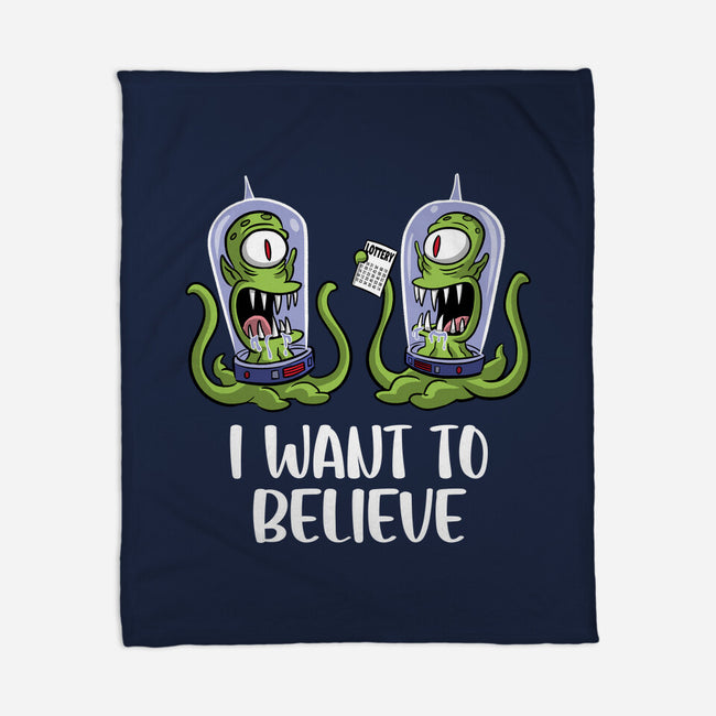I Want To Believe In The Lottery-None-Fleece-Blanket-zascanauta