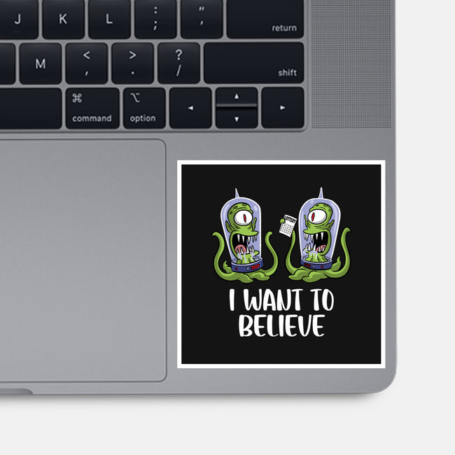 I Want To Believe In The Lottery-None-Glossy-Sticker-zascanauta